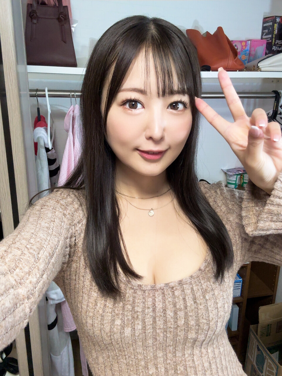 Adorable Japanese girl posts selfies in a variety of revealing outfits