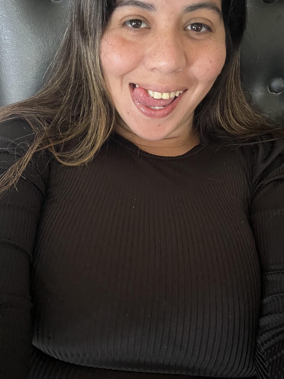Latina amateur shows her big butt while wearing a short dress