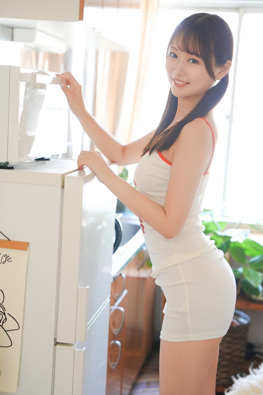 Japanese cutie in sportswear showing tiny tits in sexy lingerie poses
