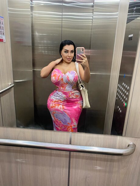 Hot Latina girl shows her huge tits and big ass in public and private locations